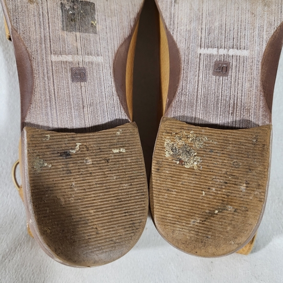 Free People Royale Flats Light Tan Leather Shoes Size EU 40 / US 9